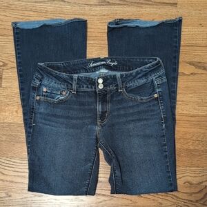 American Eagle Outfitters Women's Dark Blue Artist Stretch Jeans